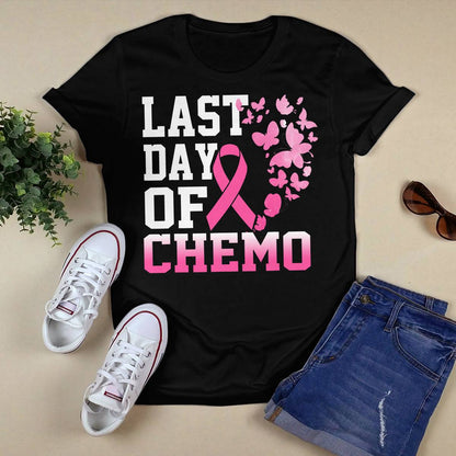 Womens Last Day Of Chemo Pink Breast Cancer Awareness Brc2344