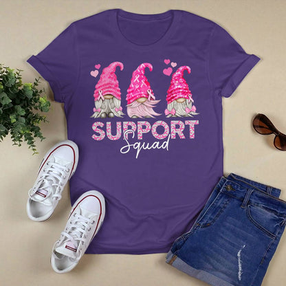 Funny Gnomies Support Squad Breast Cancer Awareness Month Brc2344