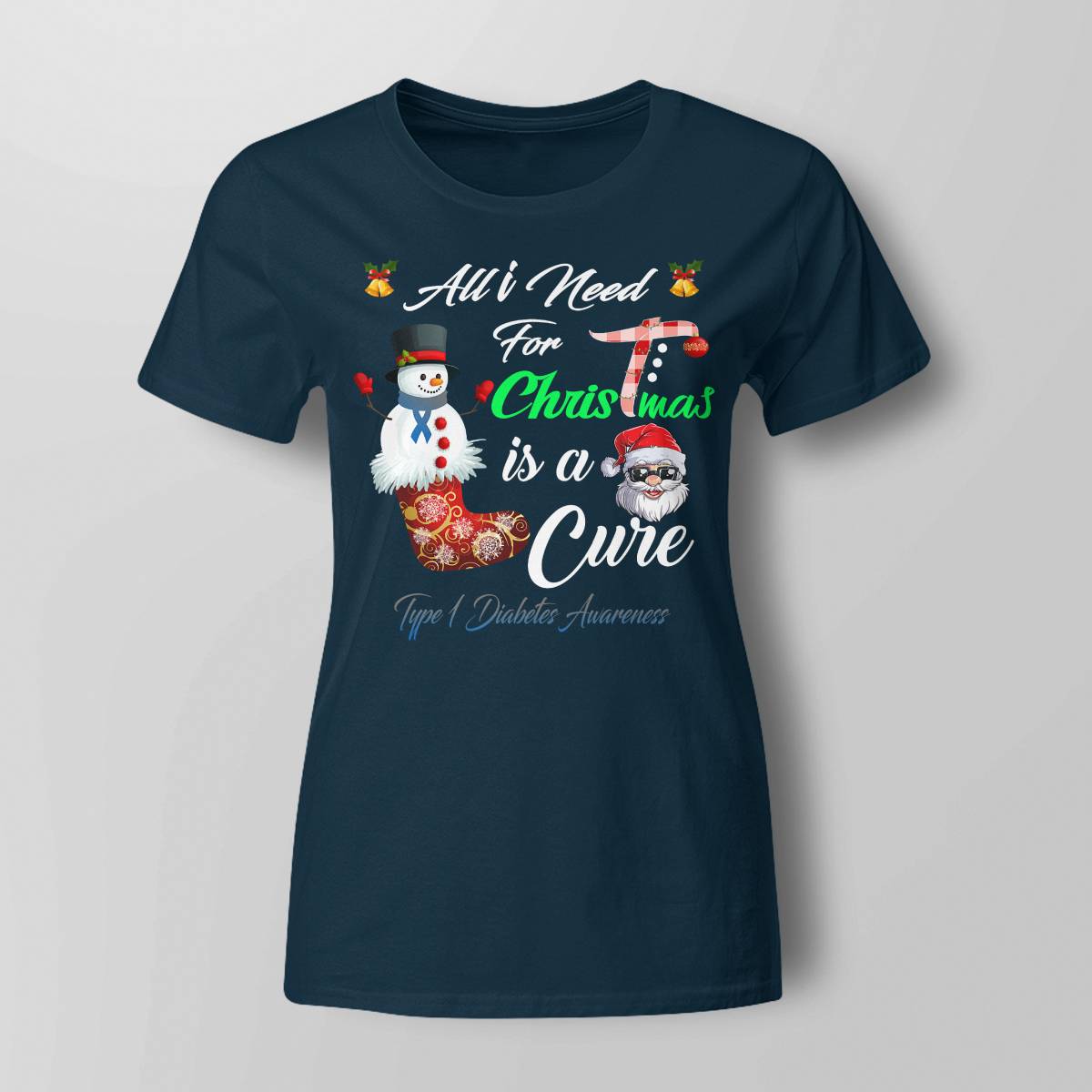 All i Need For Christmas Is A Cure Type 1 Diabetes Awareness Dab2345
