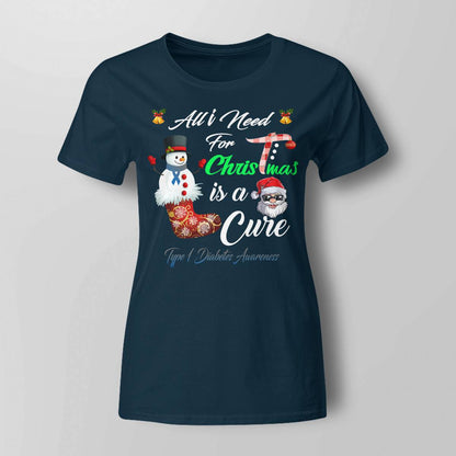 All i Need For Christmas Is A Cure Type 1 Diabetes Awareness Dab2345