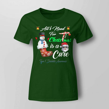 All i Need For Christmas Is A Cure Type 1 Diabetes Awareness Dab2345