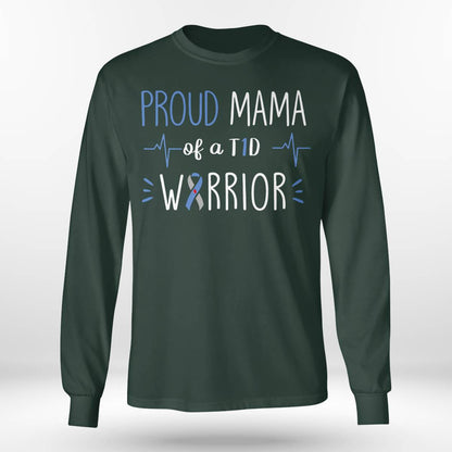 T1D Proud Mama Diabetes Awareness Blue Ribbon Month Gift Dab2345
