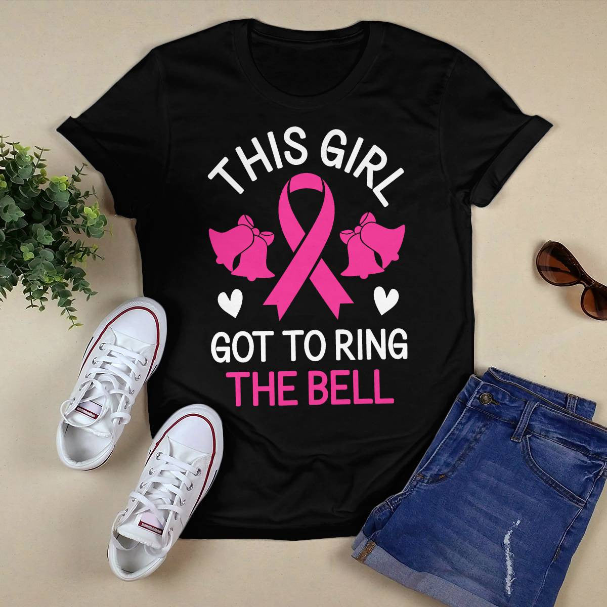This Girl Got to Ring the Bell Chemo Grad Breast Cancer Brc2344