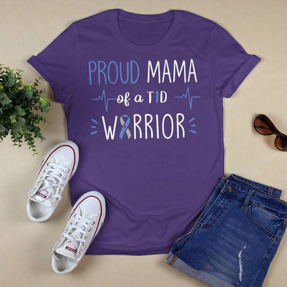 T1D Proud Mama Diabetes Awareness Blue Ribbon Month Gift Dab2345