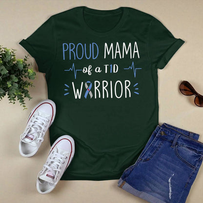 T1D Proud Mama Diabetes Awareness Blue Ribbon Month Gift Dab2345