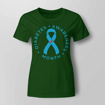 Diabetes Awareness Ribbon Type 1 One Two 2 T1D Dab2345