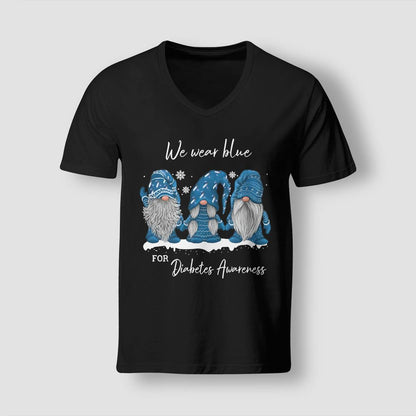 We Wear Blue For Diabetes Awareness Blue Gnome Dab2345