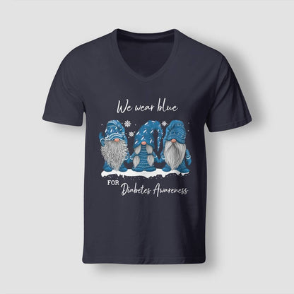 We Wear Blue For Diabetes Awareness Blue Gnome Dab2345