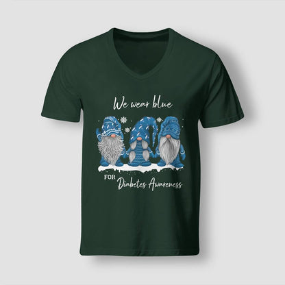 We Wear Blue For Diabetes Awareness Blue Gnome Dab2345