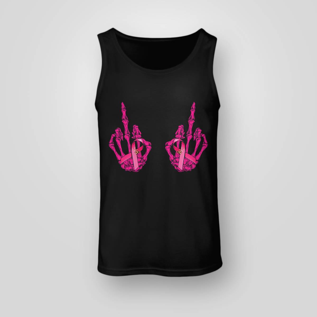 Funny Middle Finger Curse Word Breast Cancer Breast Support Brc2344