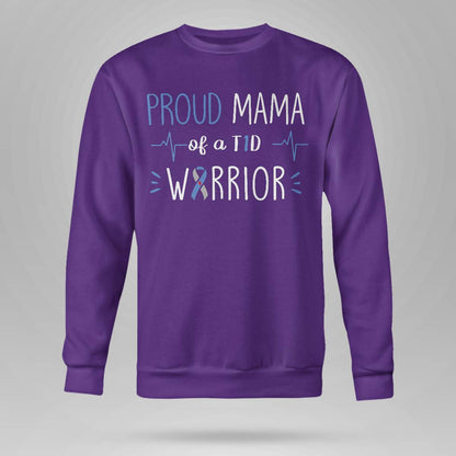 T1D Proud Mama Diabetes Awareness Blue Ribbon Month Gift Dab2345