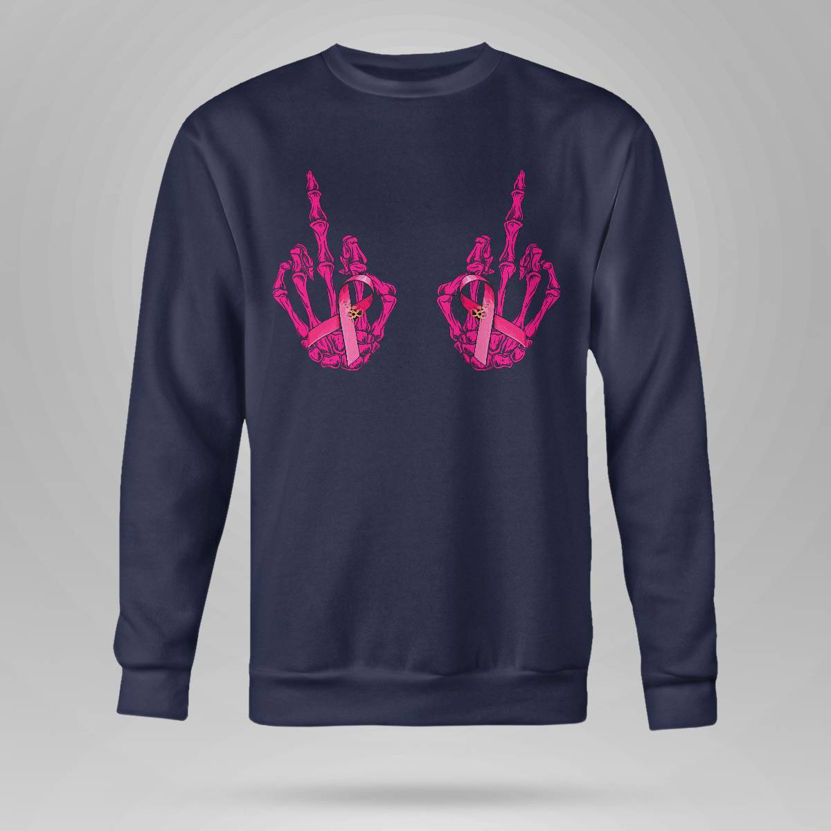 Funny Middle Finger Curse Word Breast Cancer Breast Support Brc2344