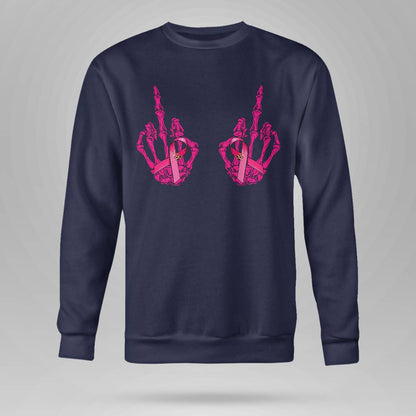 Funny Middle Finger Curse Word Breast Cancer Breast Support Brc2344