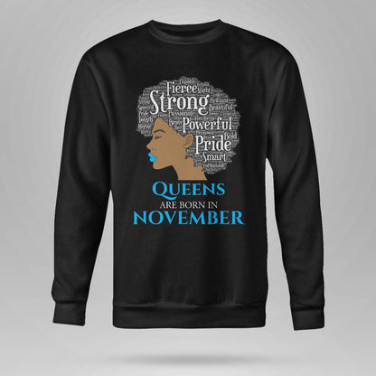 Queens Are Born In November Birthday Black Dab2345