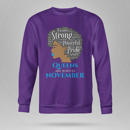 Queens Are Born In November Birthday Black Dab2345