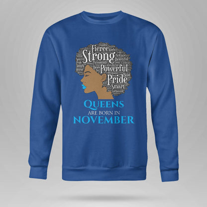 Queens Are Born In November Birthday Black Dab2345
