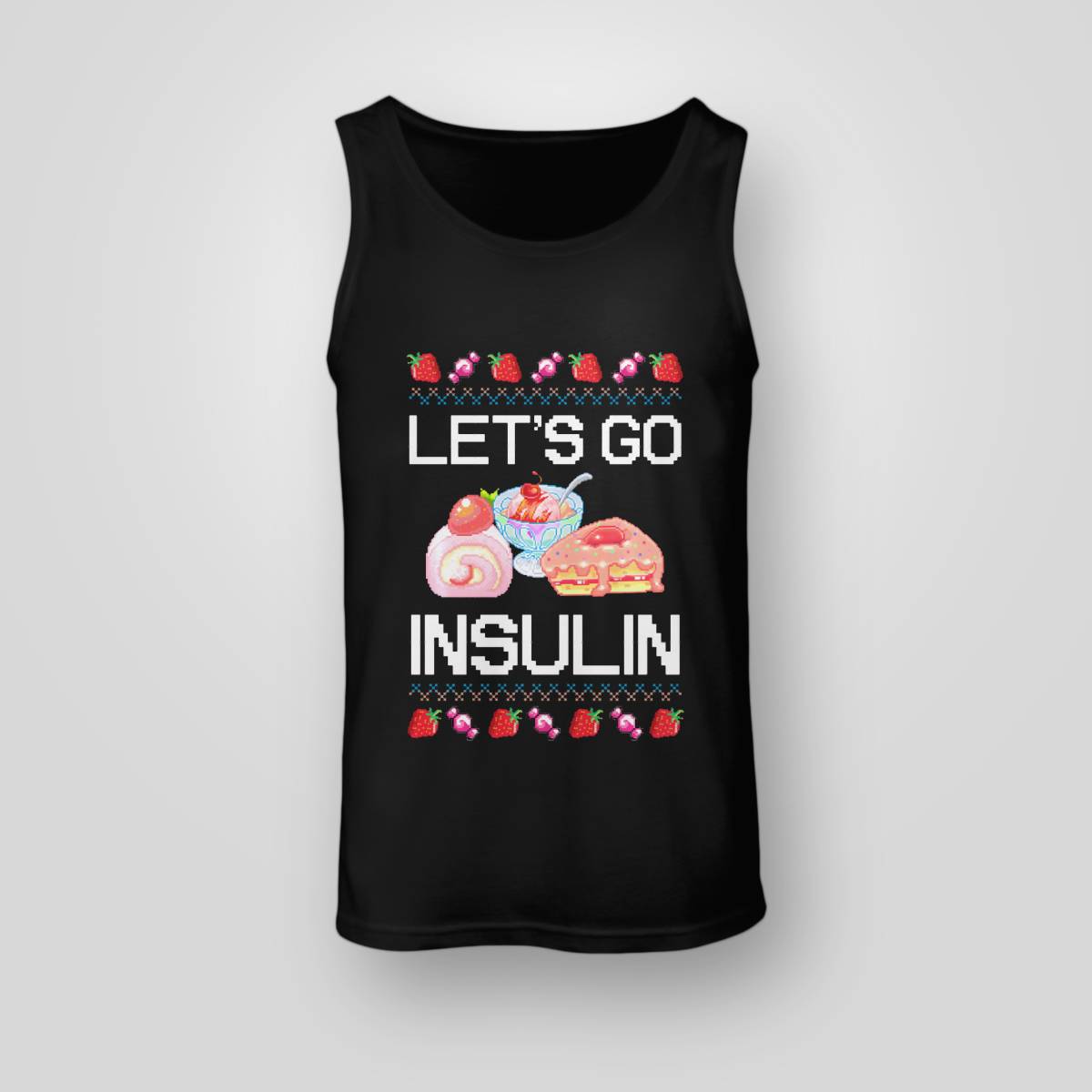 Diabetes Awareness Let's Go Insulin Ugly Christmas Dab2345