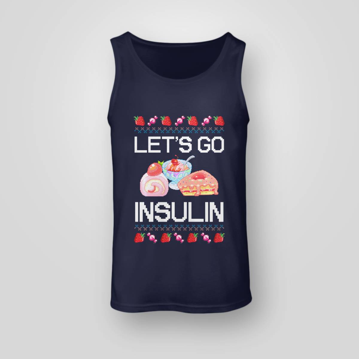 Diabetes Awareness Let's Go Insulin Ugly Christmas Dab2345