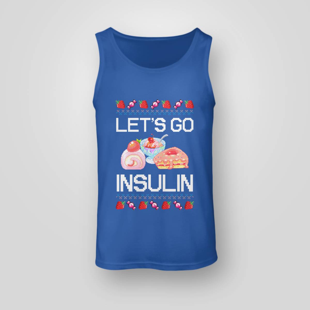 Diabetes Awareness Let's Go Insulin Ugly Christmas Dab2345